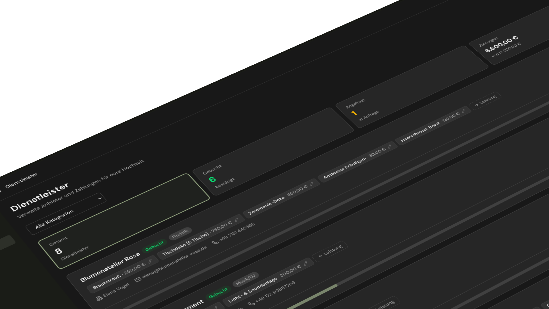 Dienstleister Feature