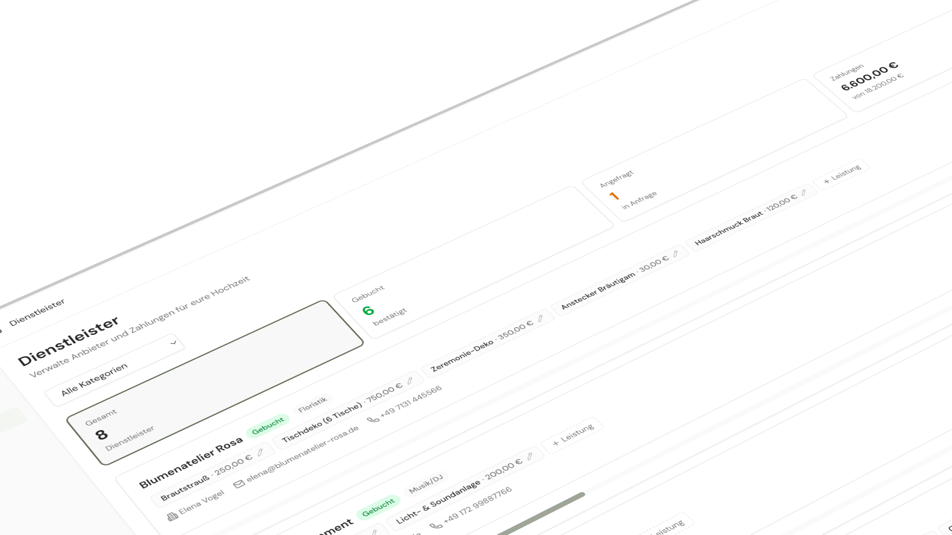 Dienstleister Feature