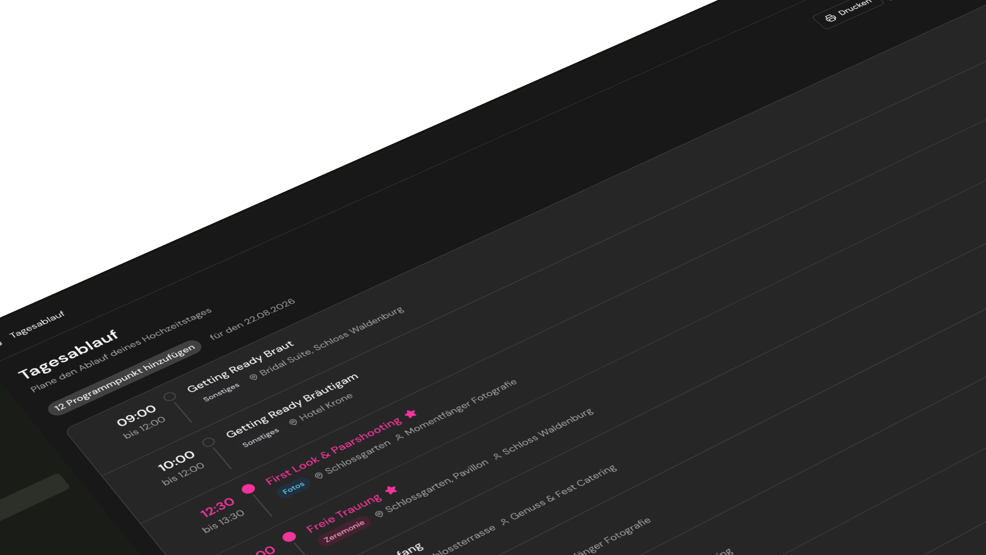 Aufgaben & Timeline Feature