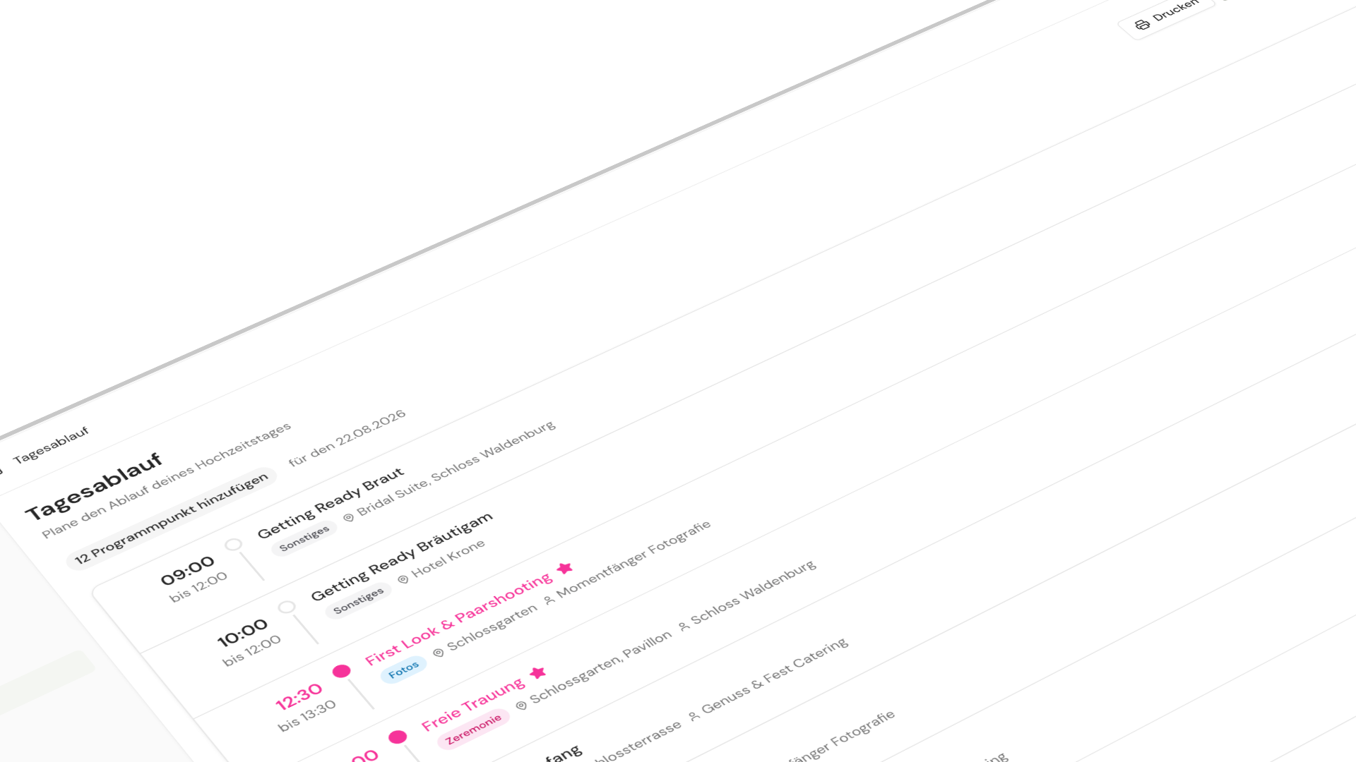 Aufgaben & Timeline Feature
